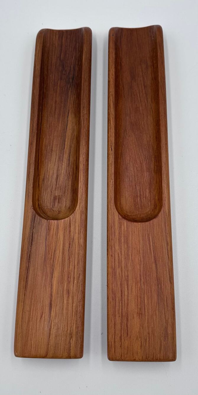 Mid-Century Danish Modern Dansk Teak Salad Servers Tongs by Jens Quistgaard 2pc